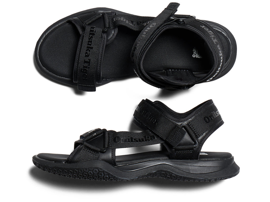 Onitsuka Tiger Ohbori Strap Sneakers - Black / Black