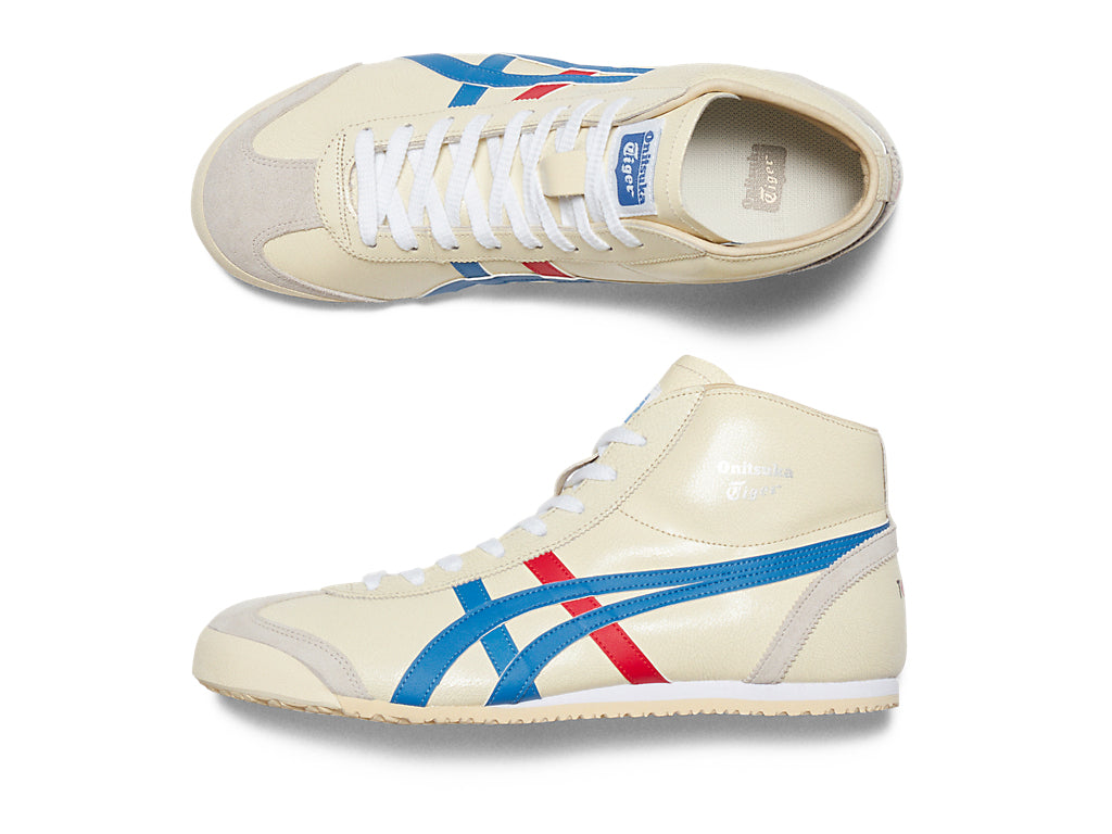 Onitsuka Tiger Mexico Mid Runner Sneakers - White / Blue