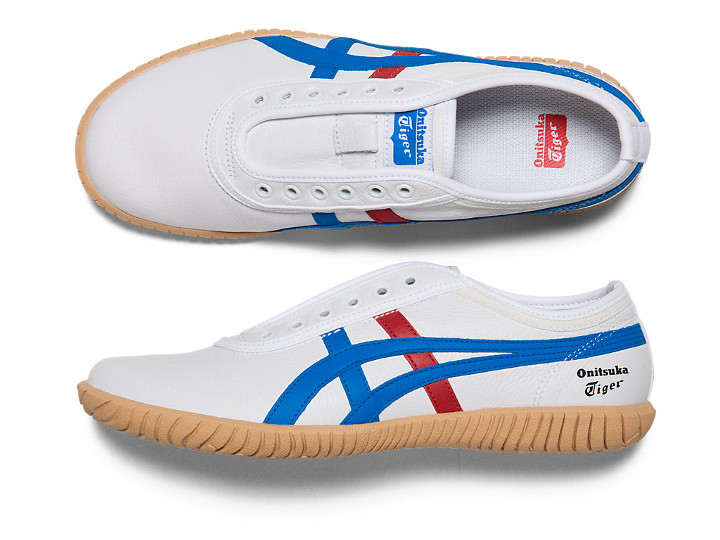 Onitsuka Tiger Tsunahiki Slip-on Sneakers - White / Directoire Blue