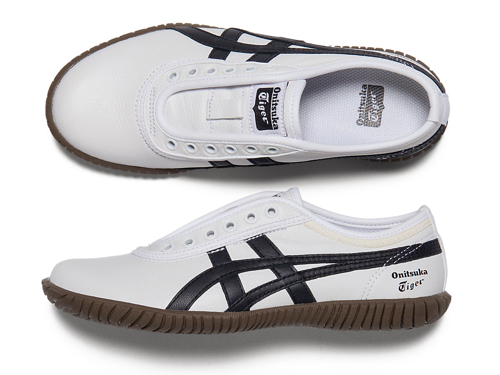 Onitsuka Tiger Tsunahiki Slip-on Sneakers - White / Black