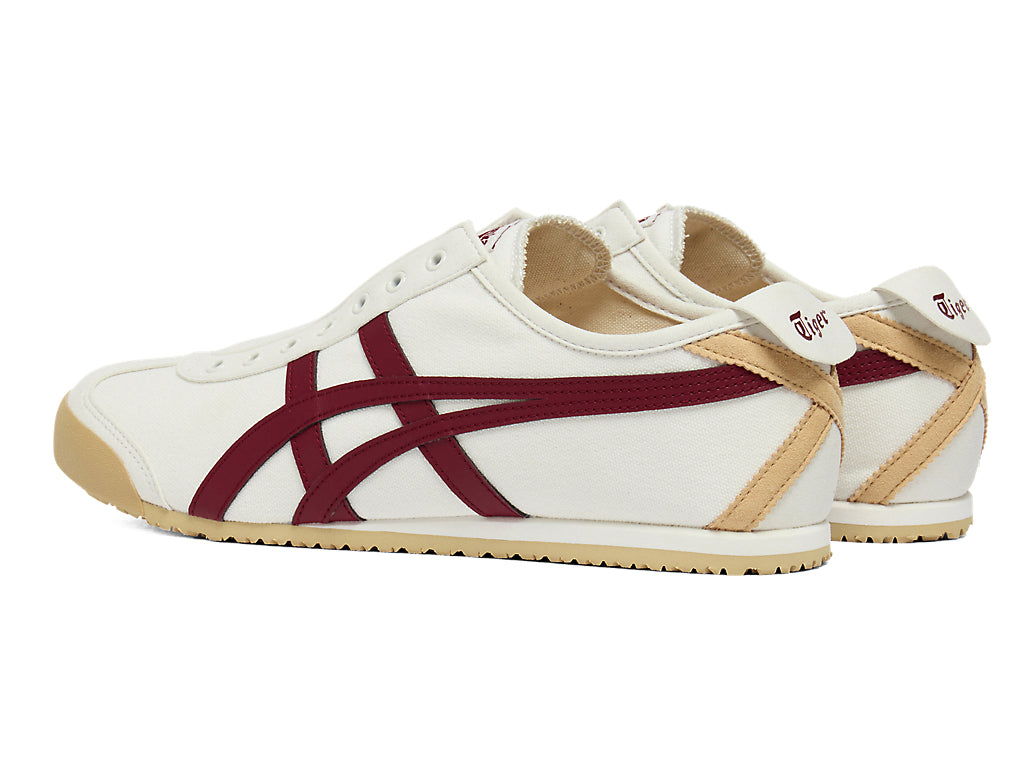 Onitsuka Tiger Mexico 66 Slip-on Sneakers - Off-White / Beet Juice
