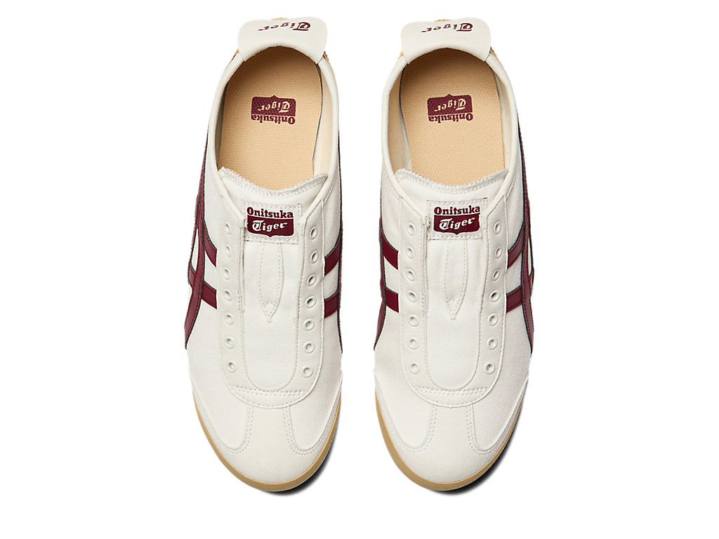 Onitsuka Tiger Mexico 66 Slip-on Sneakers - Off-White / Beet Juice