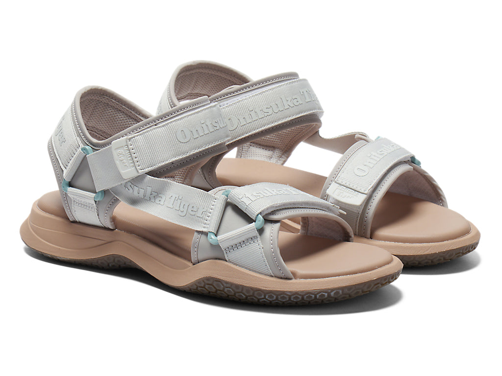 Onitsuka Tiger Ohbori Strap Sneakers - Glacier Grey / Pale Mint