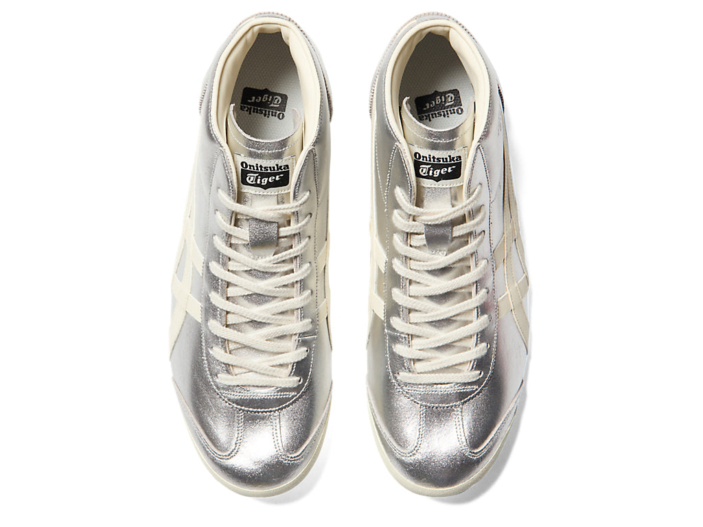 Onitsuka Tiger Mexico Mid Runner Sneakers - Silver / Cream