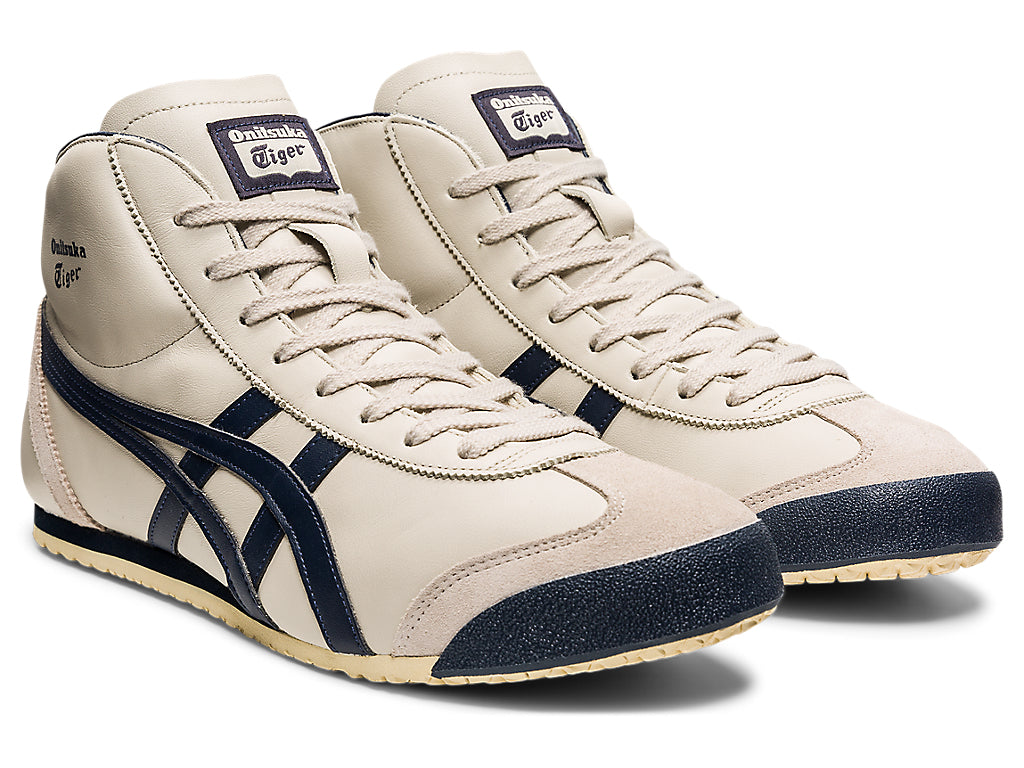 Onitsuka Tiger Mexico Mid Runner Sneakers - Birch / Indian Ink