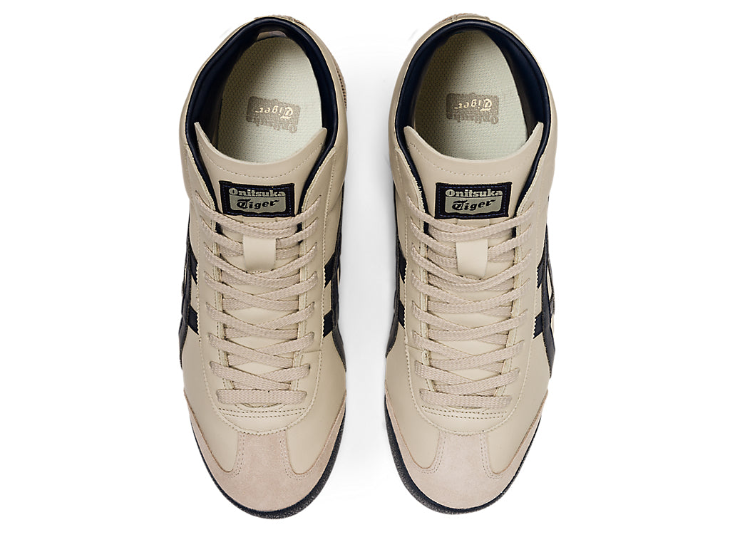 Onitsuka Tiger Mexico Mid Runner Sneakers - Birch / Indian Ink