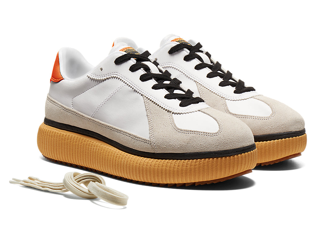 Onitsuka Tiger Delecity Sneakers - White / Habanero