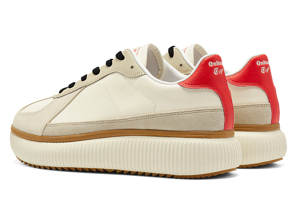 Onitsuka Tiger Delecity Sneakers - Cream / Fiery Red