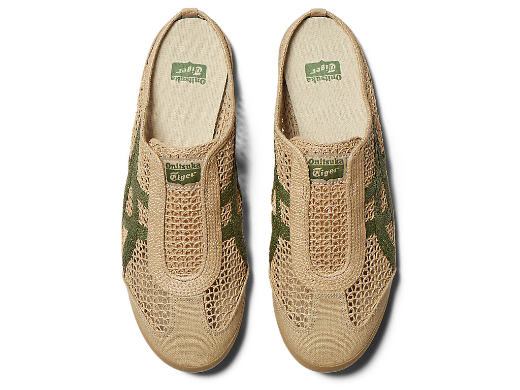 Onitsuka Tiger Mexico 66 Sabot Sneakers - Beige / Green