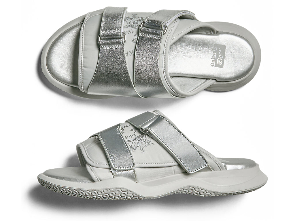 Onitsuka Tiger Ohbori Slider 2.0 Sandals - Pure Silver / Glacier Grey