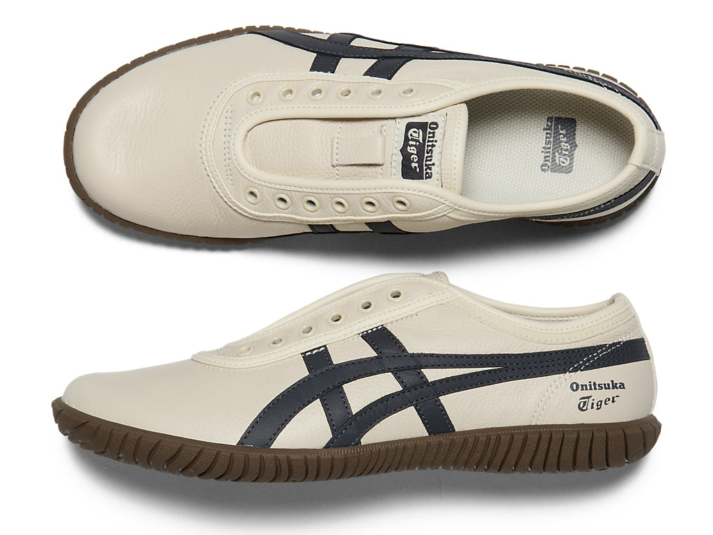 Onitsuka Tiger Tsunahiki Slip-on Sneakers - Birch / Indigo Navy