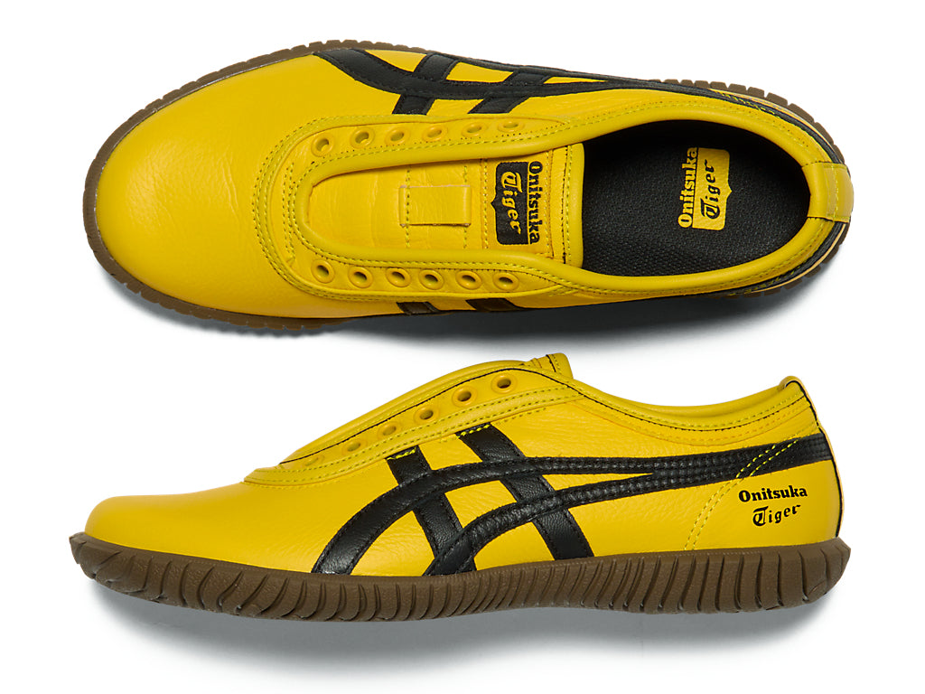 Onitsuka Tiger Tsunahiki Slip-on Sneakers - Sunflower Yellow / Black