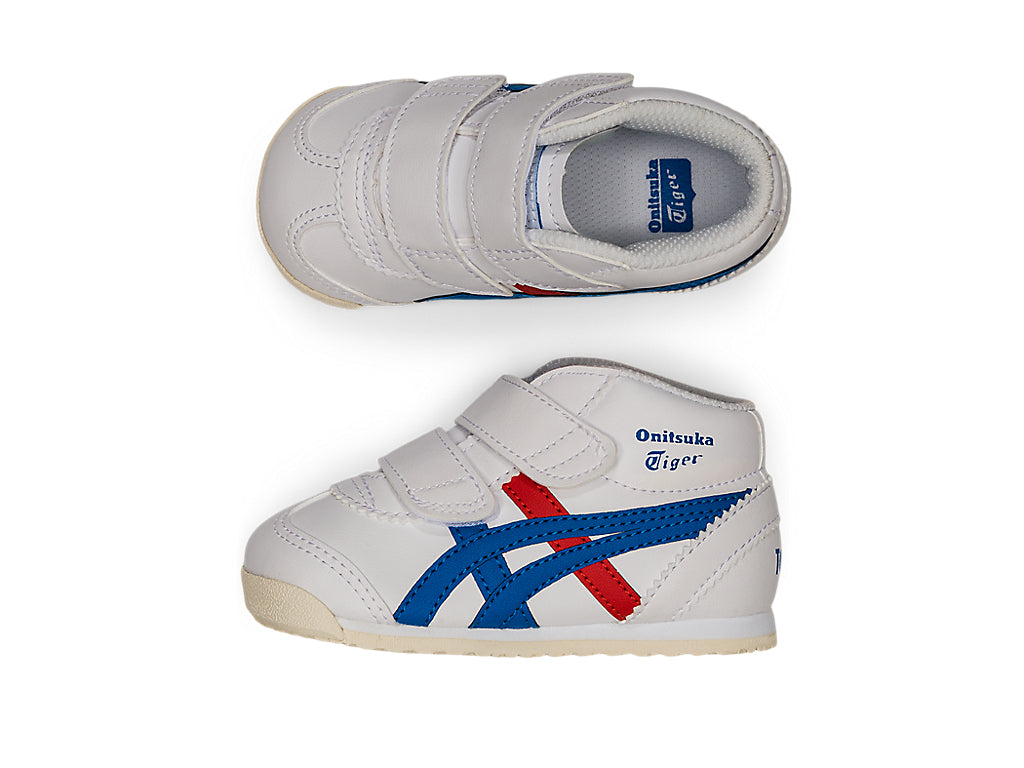 Onitsuka Tiger Mexico Mid Runner Kids Sneakers - White / Directoire Blue