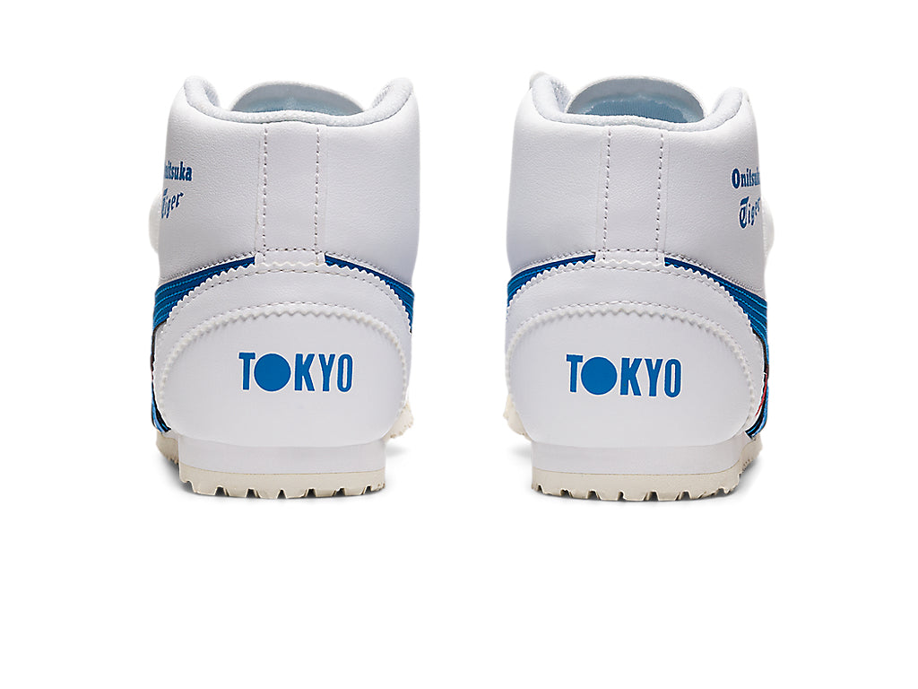 Onitsuka Tiger Mexico Mid Runner Kids Sneakers - White / Directoire Blue